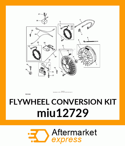 FLYWHEEL CONVERSION KIT miu12729