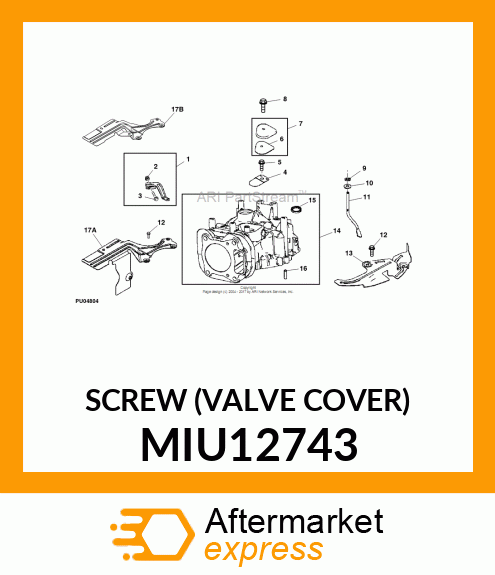 SCREW (VALVE COVER) MIU12743