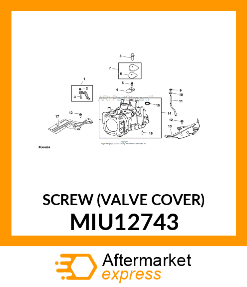 SCREW (VALVE COVER) MIU12743