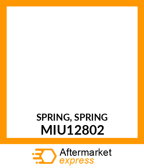 SPRING, SPRING MIU12802