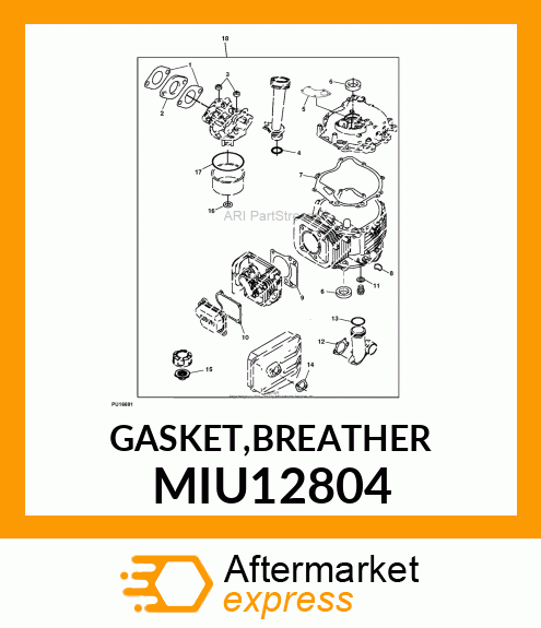 GASKET,BREATHER MIU12804