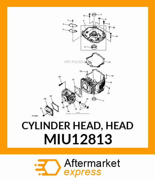 CYLINDER HEAD, HEAD MIU12813