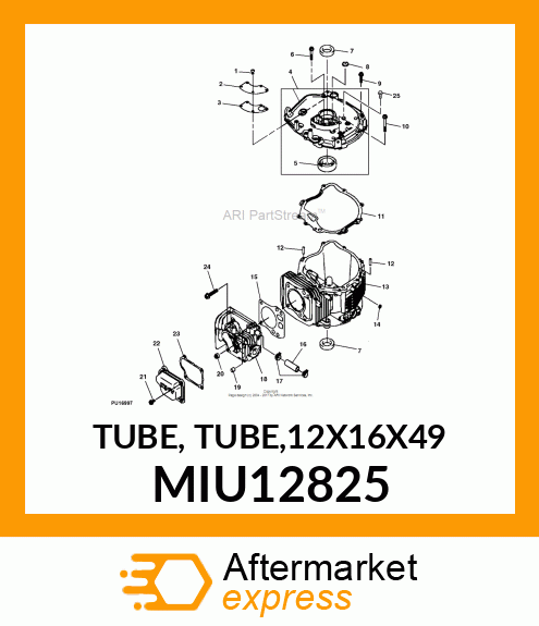 TUBE, TUBE,12X16X49 MIU12825