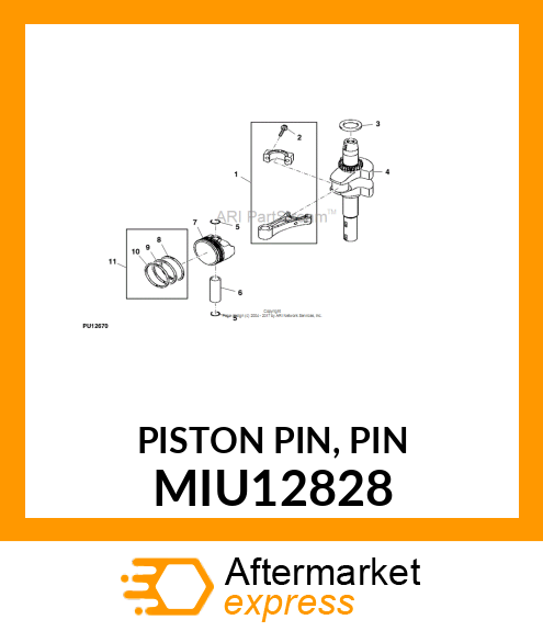 PISTON PIN, PIN MIU12828