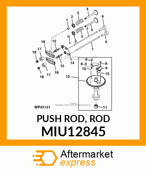 PUSH ROD, ROD MIU12845