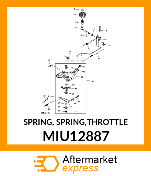 SPRING, SPRING,THROTTLE MIU12887