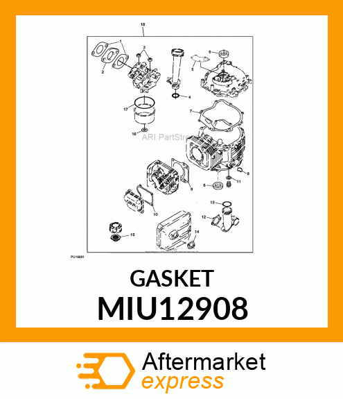 GASKET,INSULATOR MIU12908
