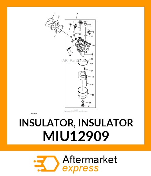 INSULATOR, INSULATOR MIU12909