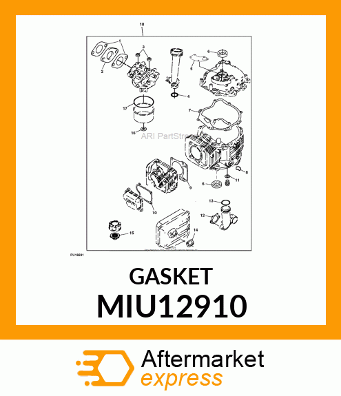 GASKET,PIPE INTAKE MIU12910