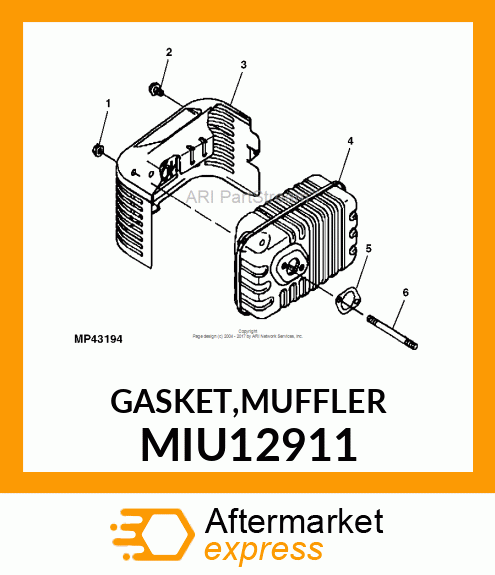 GASKET,MUFFLER MIU12911