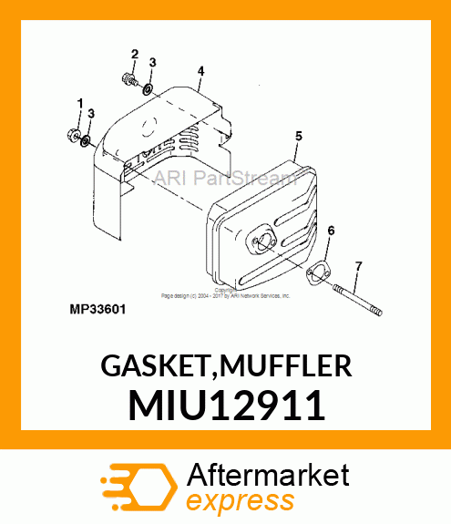 GASKET,MUFFLER MIU12911