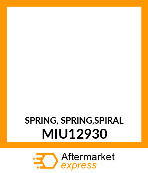 SPRING, SPRING,SPIRAL MIU12930