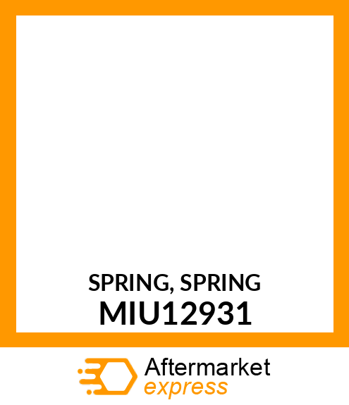 SPRING, SPRING MIU12931