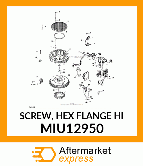 SCREW, HEX FLANGE HI MIU12950
