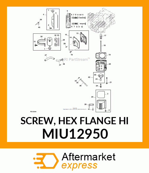 SCREW, HEX FLANGE HI MIU12950