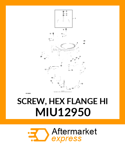 SCREW, HEX FLANGE HI MIU12950