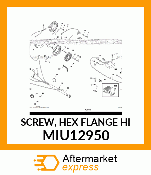 SCREW, HEX FLANGE HI MIU12950