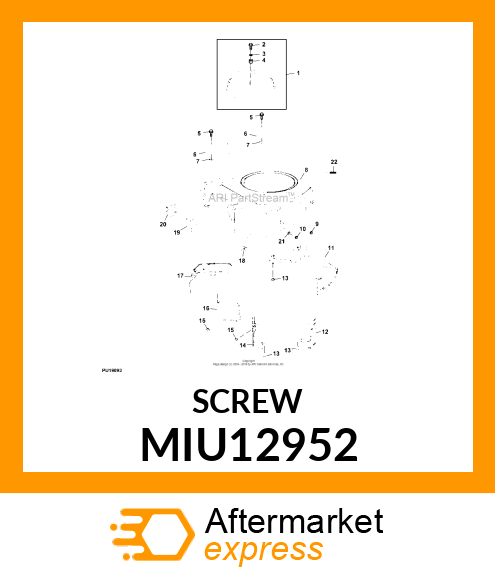 SCREW, LBD SKT PAN M5X0.8X15 MIU12952