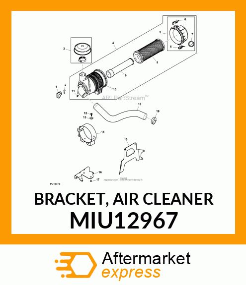 BRACKET, AIR CLEANER MIU12967