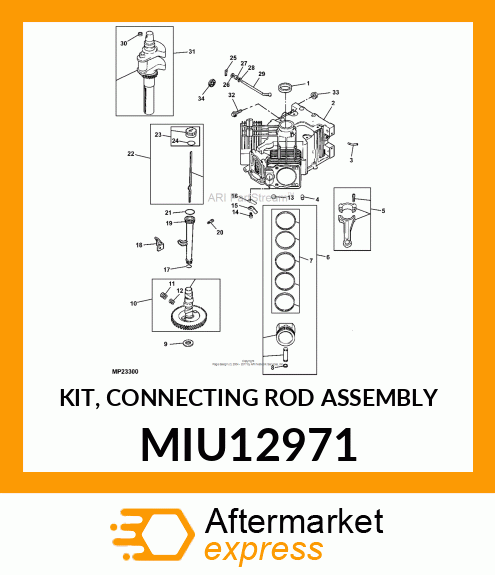 KIT, CONNECTING ROD ASSEMBLY MIU12971