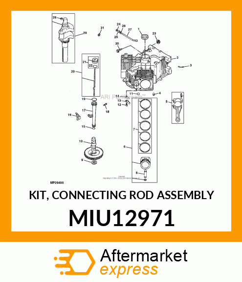 KIT, CONNECTING ROD ASSEMBLY MIU12971