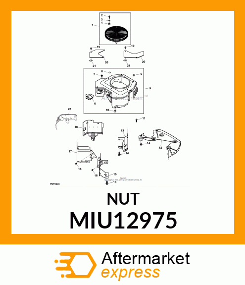 NUT, PLASTIC MIU12975