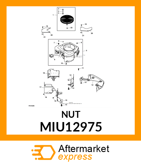 NUT, PLASTIC MIU12975