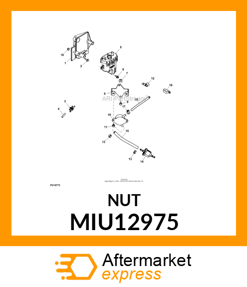 NUT, PLASTIC MIU12975