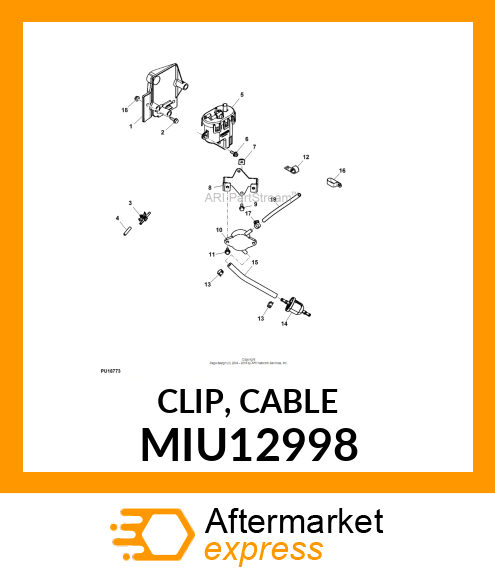 CLIP, CABLE MIU12998
