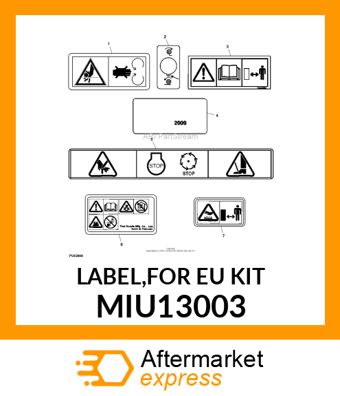 LABEL,FOR EU KIT MIU13003