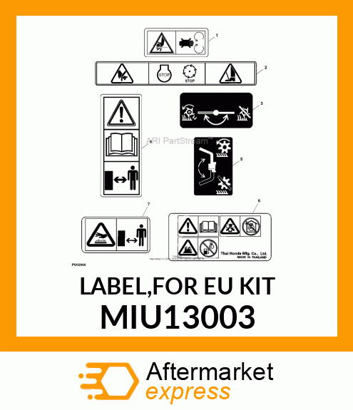 LABEL,FOR EU KIT MIU13003