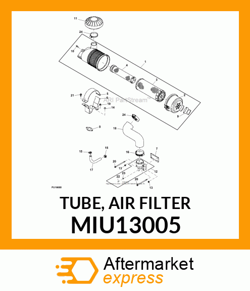 TUBE, AIR FILTER MIU13005