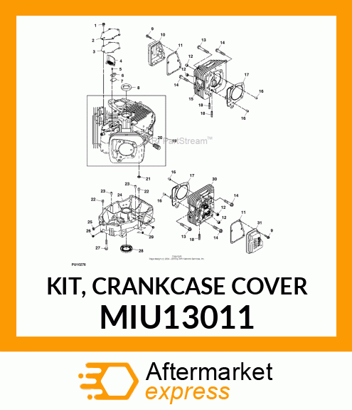 KIT, CRANKCASE COVER MIU13011