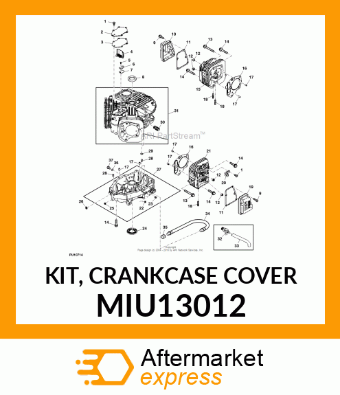 KIT, CRANKCASE COVER MIU13012