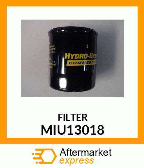 HYDRAULIC FILTER, OIL FILTER MIU13018