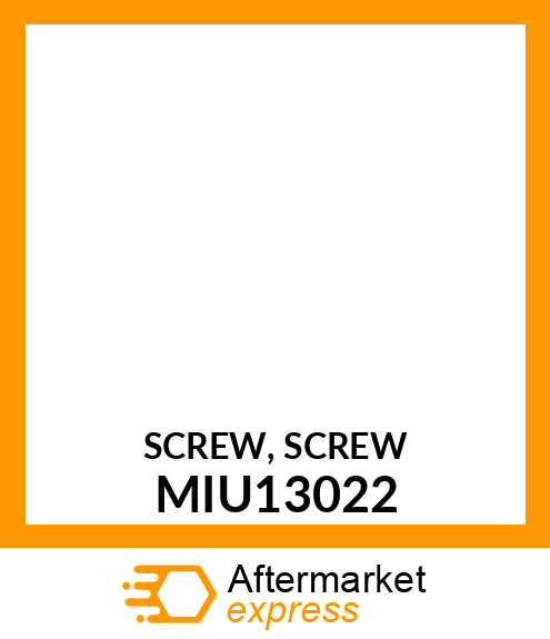 SCREW, SCREW MIU13022