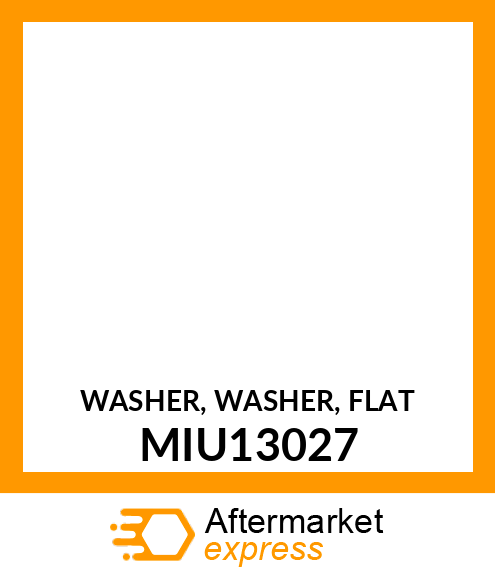 WASHER, WASHER, FLAT MIU13027