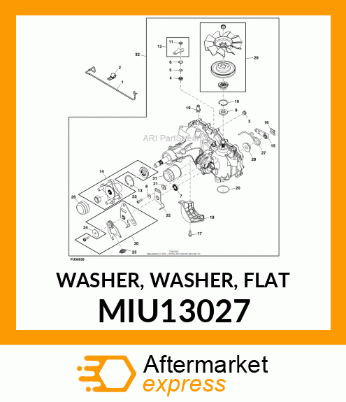 WASHER, WASHER, FLAT MIU13027