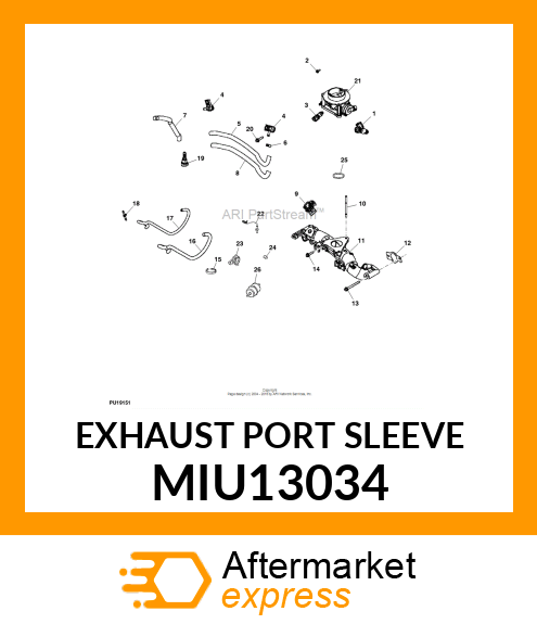 EXHAUST PORT SLEEVE MIU13034