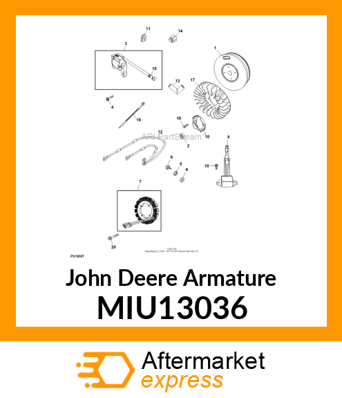 ARMATURE, MAGNETO MIU13036