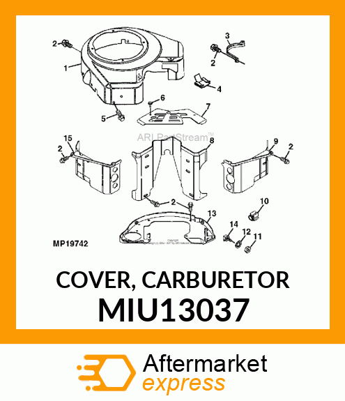 COVER, CARBURETOR MIU13037