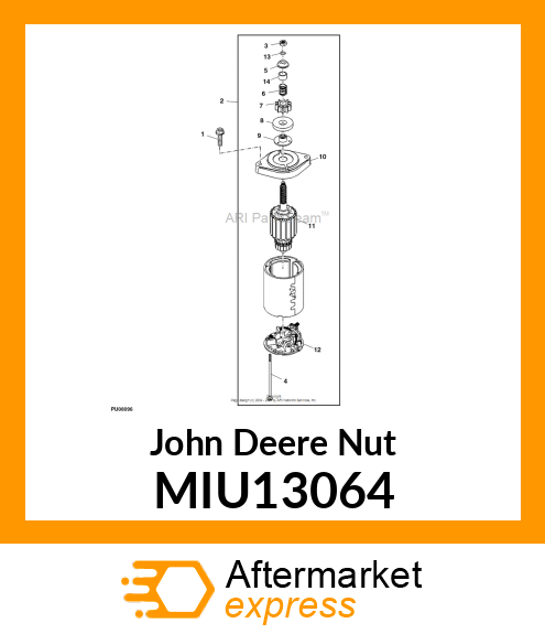 NUT, 5/16 MIU13064