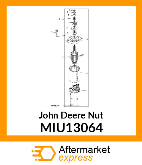 NUT, 5/16 MIU13064