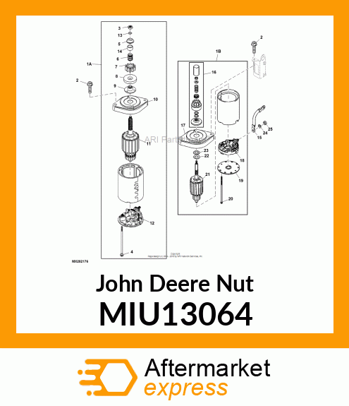 NUT, 5/16 MIU13064