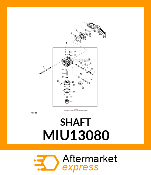 SHAFT MIU13080
