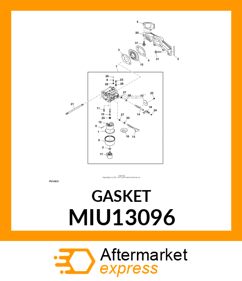 GASKET,INSULATOR/MANIFOLD MIU13096