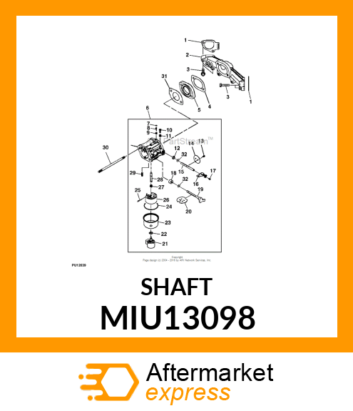 SHAFT MIU13098