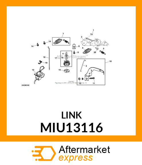 LINK, RETAINER MIU13116