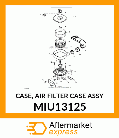 CASE, AIR FILTER CASE ASSY MIU13125