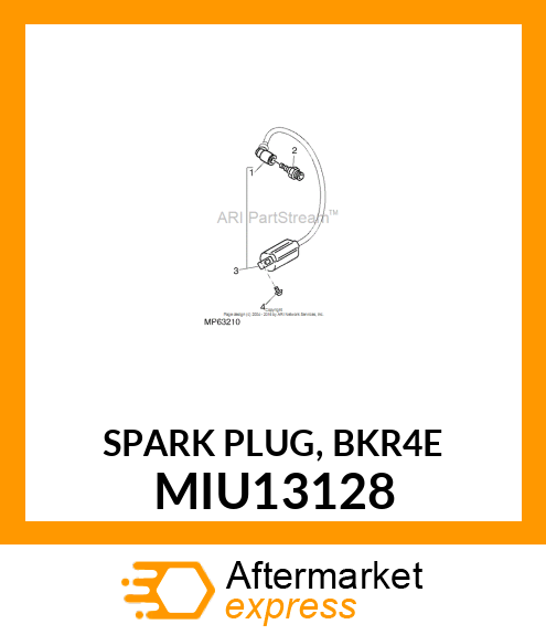 SPARK PLUG, BKR4E MIU13128